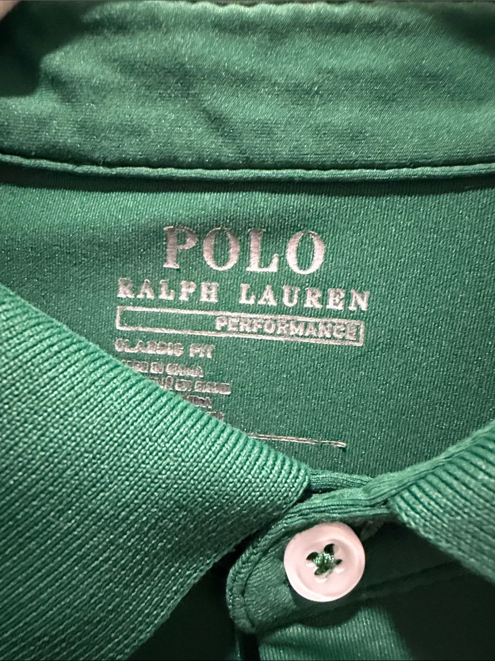 Polo by Ralph Lauren Green Short-Sleeve Polo with White Logo